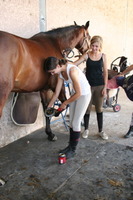 A double poney puis à cheval...